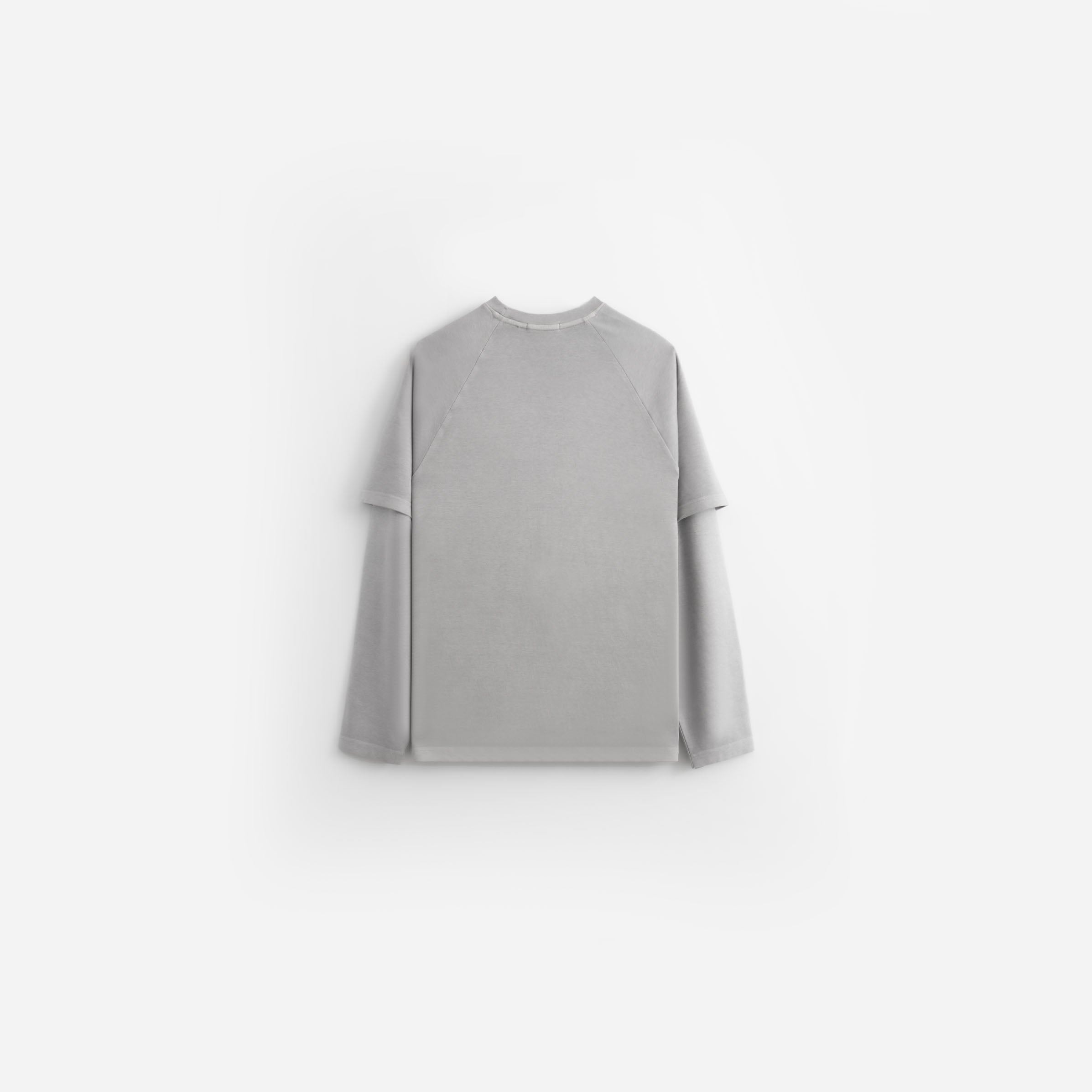 Double Layer LS Relaxed Tee - Vintage Washed